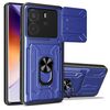Per Redmi Note 14 4G 163,25 mm Custodia per telefono scorrevole Camshield TPU+PC con slot per schede (blu)