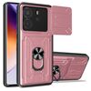 Per Redmi Note 14 4G 163,25 mm Custodia per telefono scorrevole Camshield TPU+PC con slot per schede (oro rosa)