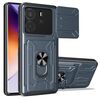 Per Redmi Note 14 4G 163,25 mm Custodia per telefono scorrevole Camshield TPU+PC con slot per schede (grigio)