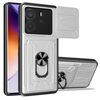 Per Redmi Note 14 4G 163,25 mm Custodia per telefono scorrevole Camshield TPU+PC con slot per schede (bianco)