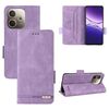 Per OPPO A5 Pro Custodia per telefono in pelle con chiusura magnetica globale (viola)