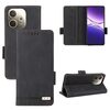 Per OPPO A5 Pro Custodia per telefono in pelle con chiusura magnetica globale (nero)