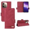 Per OPPO A5 Pro Custodia per telefono in pelle con chiusura magnetica globale (rosso)