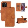 Per Motorola Edge 5G 2025 Custodia in pelle magnetica con effetto pelle (marrone)