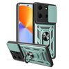 Per Infinix Note 30 5G Custodia per fotocamera scorrevole TPU+PC (verde)