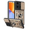 Per Infinix Note 30 5G Custodia per fotocamera scorrevole in TPU+PC (oro)