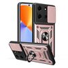 Per Infinix Note 30 5G Custodia per fotocamera scorrevole in TPU+PC (oro rosa)
