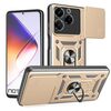 Per Infinix Note 40X 5G Custodia per fotocamera scorrevole in TPU+PC (oro)