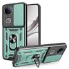 Custodia per telefono in TPU+PC con design scorrevole per fotocamera per vivo V50 5G (verde)