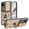 Custodia per telefono in TPU+PC con design scorrevole per fotocamera per vivo V50 5G (oro)