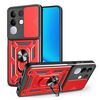 Custodia per telefono in TPU+PC con design scorrevole per fotocamera per vivo Y29 4G (rosso)
