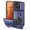 Per Motorola Moto G15 Custodia per telefono scorrevole Camshield TPU+PC con slot per schede (blu)