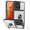 Per Motorola Moto G15 Custodia per telefono scorrevole Camshield TPU+PC con slot per schede (bianco)