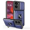 Per Motorola Moto G05 Custodia per telefono scorrevole Camshield TPU+PC con slot per schede (blu)
