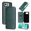 Per ASUS Zenfone 12 Ultra Custodia in pelle con texture in fibra di carbonio (verde)