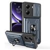 Per Xiaomi Poco X7 Pro Custodia per telefono scorrevole Camshield TPU+PC con slot per schede (grigio)