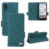 Custodia in pelle con chiusura magnetica per ZTE Kantan Sumaho 4 A402ZT (verde)