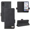 Custodia in pelle con chiusura magnetica per ZTE Kantan Sumaho 4 A402ZT (nera)