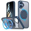 Per iPhone 16 Custodia per telefono con supporto magnetico MagSafe girevole a 360 gradi (blu)