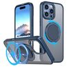 Per iPhone 16 Pro Custodia per telefono con supporto magnetico MagSafe girevole a 360 gradi (blu)