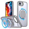Per iPhone 16e Custodia per telefono con supporto magnetico MagSafe girevole a 360 gradi (grigio titanio)