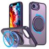 Per iPhone 16e Custodia per telefono con supporto magnetico MagSafe girevole a 360 gradi (viola)