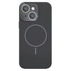Per iPhone 14 Custodia sottile in silicone liquido MagSafe Circle (grigio grafite)