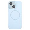 Per iPhone 14 Custodia sottile in silicone liquido MagSafe Circle (Sierra Blue)