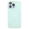 Per iPhone 14 Pro Custodia sottile in silicone liquido MagSafe Circle (verde smeraldo)