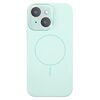 Per iPhone 15 Custodia sottile in silicone liquido MagSafe Circle (verde smeraldo)