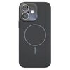 Per iPhone 16 Custodia sottile in silicone liquido MagSafe Circle (grigio grafite)