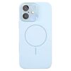 Per iPhone 16 Custodia sottile in silicone liquido MagSafe Circle (blu Sierra)