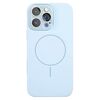 Per iPhone 16 Pro Max Custodia sottile in silicone liquido MagSafe Circle (Sierra Blue)