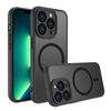 Per iPhone 13 Pro Custodia per telefono TPU ibrida per PC MagSafe antiurto a quattro angoli (nero)