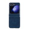 Per Samsung Galaxy Z Flip5 5G Custodia pieghevole magnetica invisibile in pelle di pecora per PC elettrolitico MagSafe (blu)