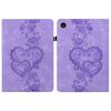 Per Lenovo Tab M10 3rd Gen Custodia per tablet in pelle goffrata Love Hearts (viola)