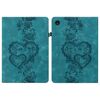 Per Lenovo Tab M10 3rd Gen Custodia per tablet in pelle goffrata Love Hearts (verde)