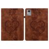Per Lenovo Tab M11 / Xiaoxin Pad 11 2024 Custodia per tablet in pelle goffrata Love Hearts (marrone)