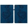 Per Samsung Galaxy Tab A8 10.5 2021 Custodia per tablet intelligente in pelle goffrata con cuoricini (blu scuro)