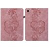 Per Samsung Galaxy Tab A 9.7 T550 Custodia per tablet in pelle goffrata con motivo Love Hearts (rosa)