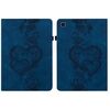 Per Samsung Galaxy Tab A 9.7 T550 Custodia per tablet in pelle goffrata con motivo Love Hearts (blu scuro)