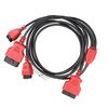 Xtool FCA 12+8 Adattatore per cavo connettore per Chry (nero rosso)