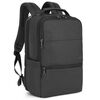 Zaino antifurto per laptop Tigernu da 19 pollici espandibile da uomo con porta di ricarica USB, foro per cuffie e spallacci comodi per viaggi, lavoro e pendolarismo (nero)