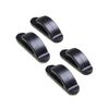4 pezzi / set ganci adesivi multifunzionali semplici nascosti per seggiolino auto (nero)