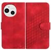 Custodia in pelle con cordino per telefono Sharp Aquos Sense9 con motivo a testa di elefante (rosso)