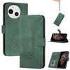 Custodia a libro in pelle con effetto pelle per Sharp Aquos Sense9 Cubic (verde)