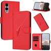 Custodia in pelle con fibbia a forma di triangolo per Fujitsu Arrows We2 (rossa)