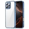 Custodia antiurto per iPhone 16 Pro Max in TPU ibrida per PC (blu trasparente)