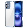 Custodia antiurto per iPhone 16 Plus in TPU ibrida per PC (blu trasparente)