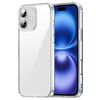 Custodia antiurto per iPhone 16 Plus in TPU ibrida per PC (trasparente)